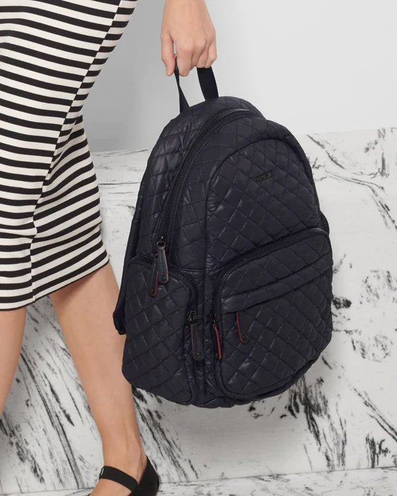 Pocket Metro Backpack Black Handbags - Backpack MZ Wallace 
