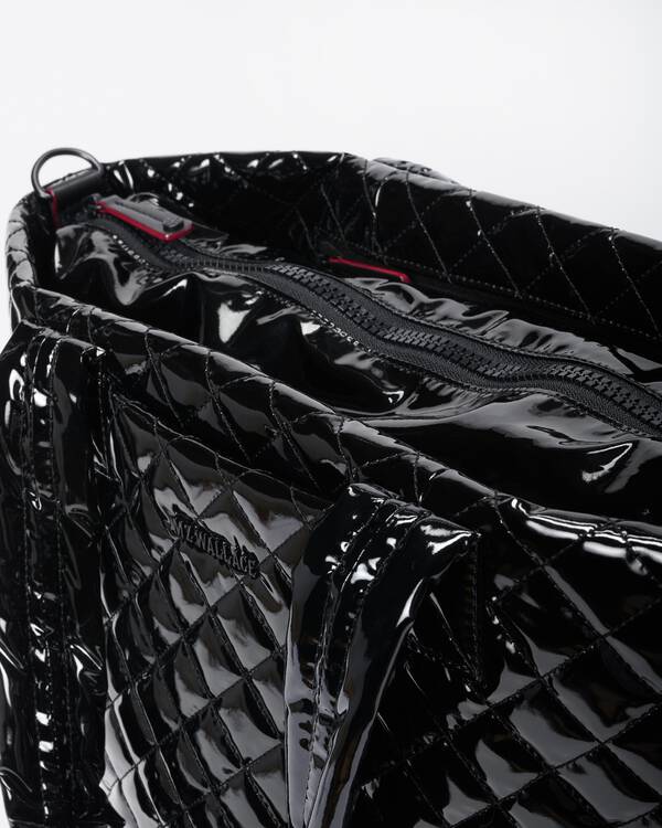 Metro Tote Deluxe Large Black Lacquer Peter Kate