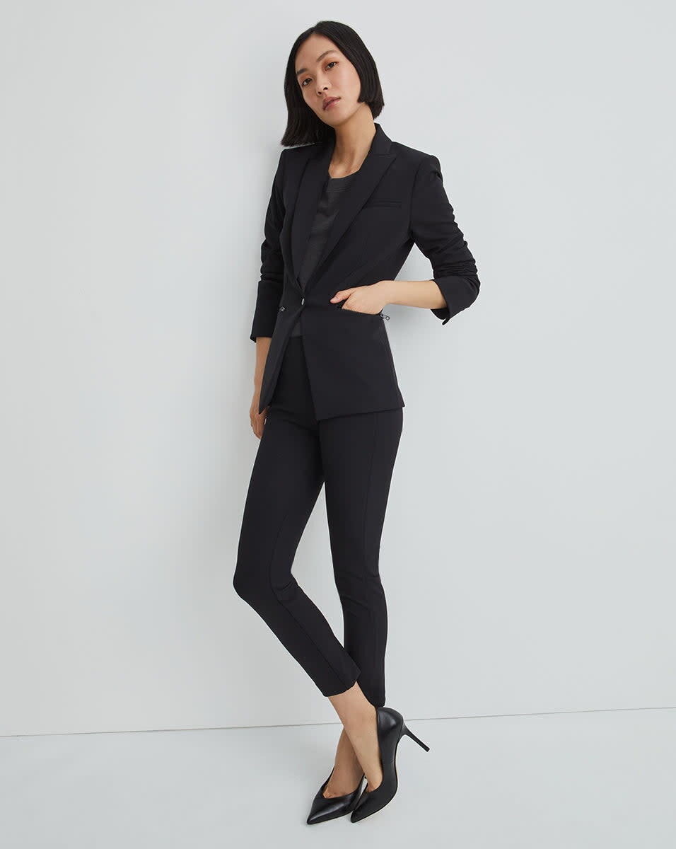 Scuba Dickey Jacket in Black Jackets - Blazers Veronica Beard 