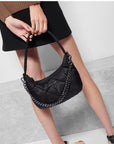 Quilted Bowery Shoulder Bag Small Black Handbags - Hobo & Shoulder MZ Wallace 